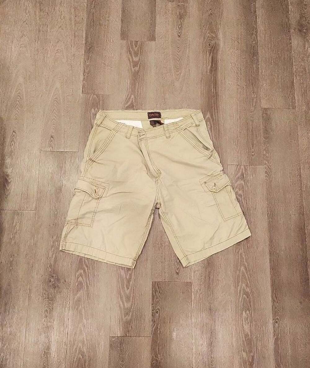 Wear First Mens Khaki Beige Cargo Shorts Size 40
